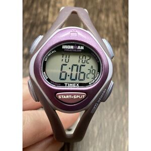 Timex Ironman Triathlon Watch Women 33mm Purple Digital 50 Lap